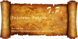 Teichner Patrik névjegykártya